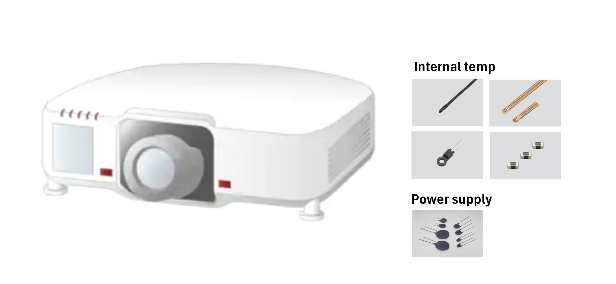 Thermistors for office Projector